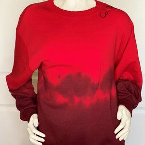 ISMBS Red Tie Dye 'California' Distressed Sweatshirt Size: L